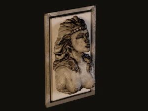 monastery statue of the greek goddess 3D Model