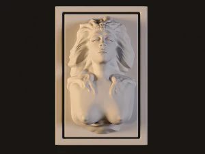 est&aacute;tua do mosteiro da deusa grega Modelo 3D