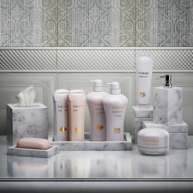 set for shampoos 3D Модель .c4d .max .obj .3ds .fbx .stl .blend 