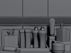 set for shampoos 3D Model