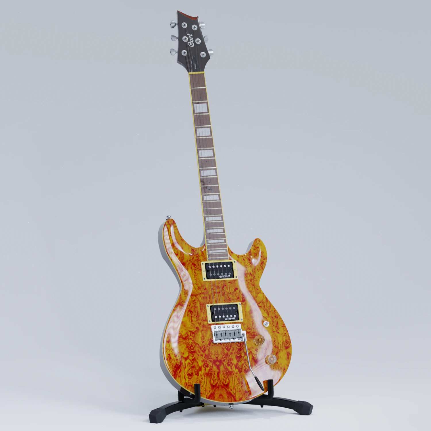 guitar m600t 3D Model .c4d .max .obj .3ds .fbx .stl .blend 