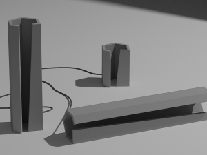 modern wood lamp 3D Model