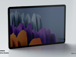 samsung galaxy tab s7 plus 5g 3D 模型