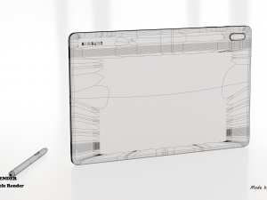 samsung galaxy tab s7 plus 5g 3D 模型