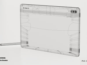 samsung galaxy tab s7 plus 5g 3D 模型