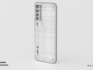 zte axon 20 plus 5g 3D Модель