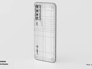 zte axon 20 plus 5g 3D Model