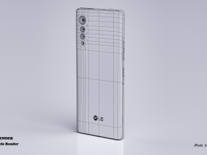 lg velvet 5g Modello 3D