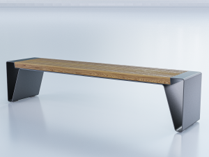 park modern bench radium 3D Model