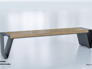 park modern bench radium Model 3D