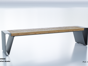 park modern bench radium Model 3D