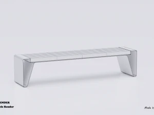 park modern bench radium 3D Model