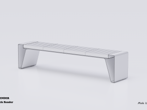 park modern bench radium Model 3D