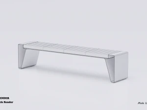 park modern bench radium 3D Model