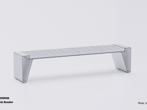 park modern bench radium Model 3D