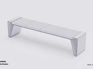 park modern bench radium Model 3D