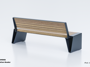 park modern bench radium lra 3D मॉडल