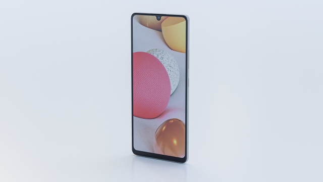 samsung galaxy a42 5g 3D 模型 .c4d .max .obj .3ds .fbx .stl .blend 