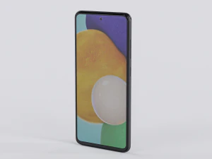 三星 Galaxy A52 和 5G 3D 模型