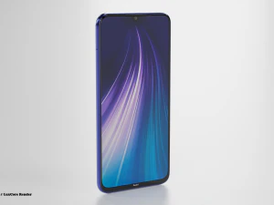 xiaomi redmi note 8 2021 3D Model