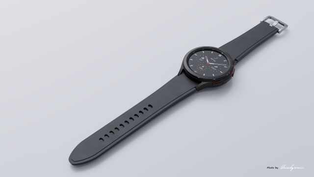 Samsung Galaxy Watch 4 Classic Black 3D model - Download Electronics on