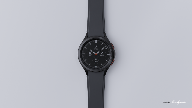 Samsung Galaxy Watch 4 Classic Black 3D model - Download