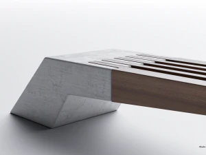park modern bench wing 3D Model