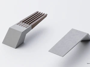 park modern bench wing 3D Model