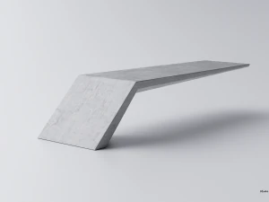 park modern bench wing 3D Model