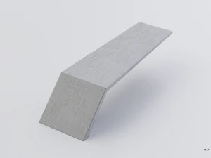 park modern bench wing 3D Model
