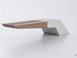 park modern bench wing 3D Model
