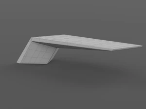 park modern bench wing 3D Model