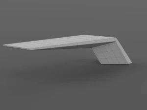 park modern bench wing 3D Model