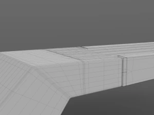 park modern bench wing 3D Model