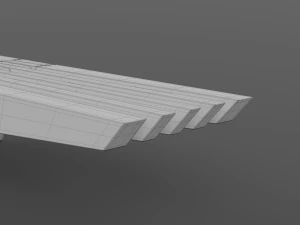 park modern bench wing 3D Model