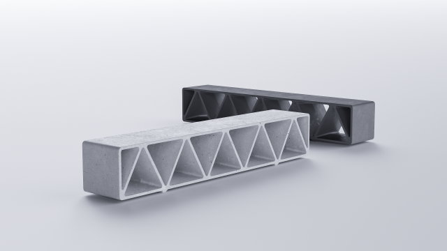 park modern bench construqta concrete 3D Modell .c4d .max .obj .3ds .fbx .stl .blend