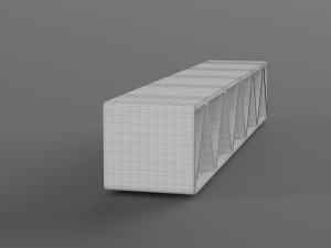 park modern bench construqta concrete 3D Modell
