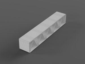 park modern bench construqta concrete 3D Modell
