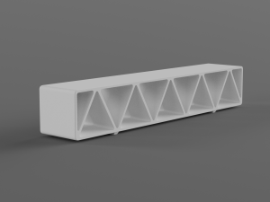 park modern bench construqta concrete 3D Modell