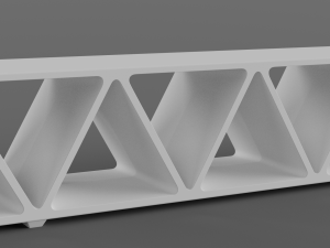 park modern bench construqta concrete 3D Modell