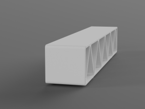 park modern bench construqta concrete 3D Modell