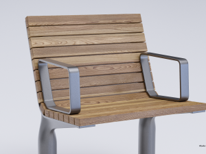 PARK MODERN BENCH MMCITE VLTAU Model 3D