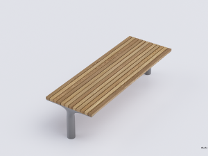 PARK MODERN BENCH MMCITE VLTAU Model 3D