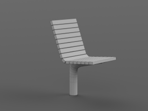 PARK MODERN BENCH MMCITE VLTAU Model 3D