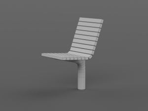 PARK MODERN BENCH MMCITE VLTAU Model 3D