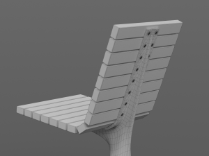 PARK MODERN BENCH MMCITE VLTAU Model 3D