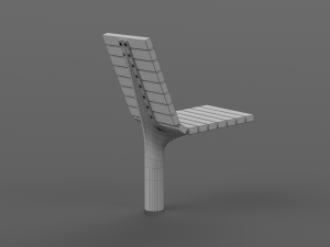 PARK MODERN BENCH MMCITE VLTAU Model 3D