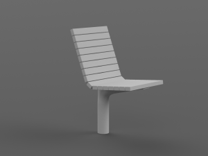 PARK MODERN BENCH MMCITE VLTAU Model 3D