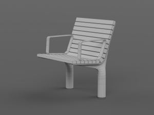 PARK MODERN BENCH MMCITE VLTAU Model 3D
