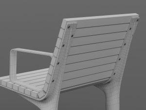 PARK MODERN BENCH MMCITE VLTAU Model 3D